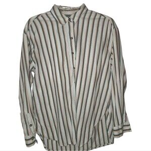 Universal Thread Men's Cotton Striped Button Down Shirt